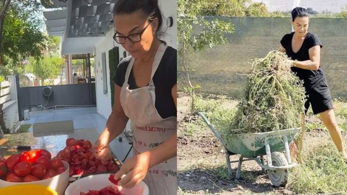 Şöhreti kapının dışında bıraktı! Usta oyuncu kışlık domates hazırladı