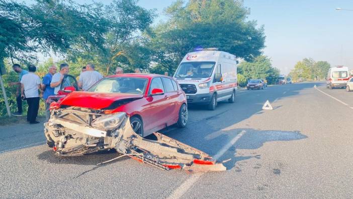 Ordu’da trafik kazası: 1'i polis 3 yaralı