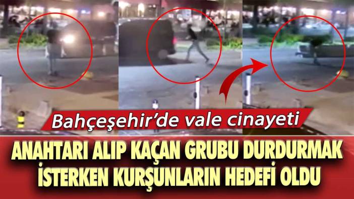 Bahçeşehir’de vale cinayeti! Anahtarı alıp kaçan grubu durdurmak isterken kurşunların hedefi oldu