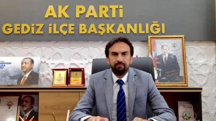 AKP Gediz İlçe Başkanı istifa etti