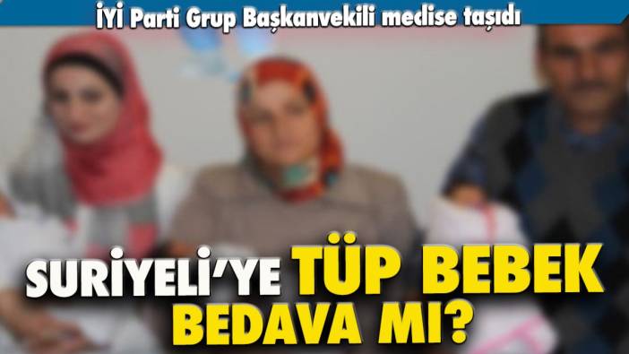 Suriyeli’ye tüp bebek bedava mı?