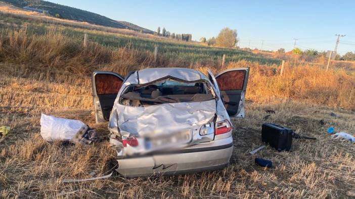 Yozgat’ta kontrolden çıkan otomobil uçtu devrildi: 2 yaralı