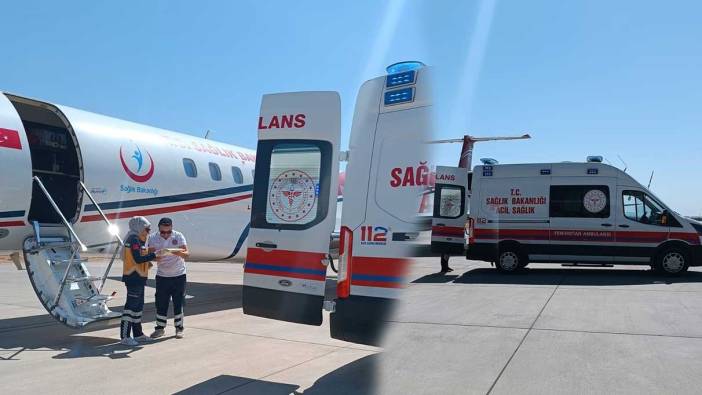 Mardin’den ambulans uçak 3 günlük Gülistan bebek için havalandı