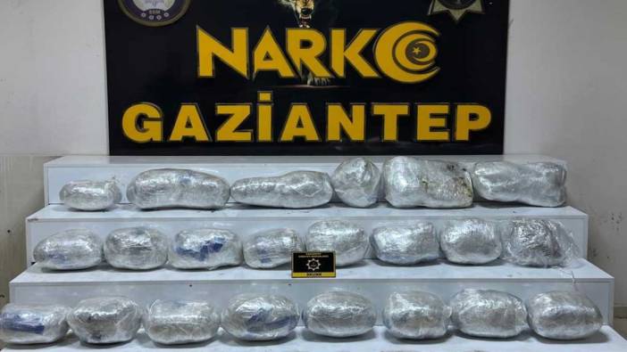 Gaziantep’te 26 kilo skunk ele geçirildi