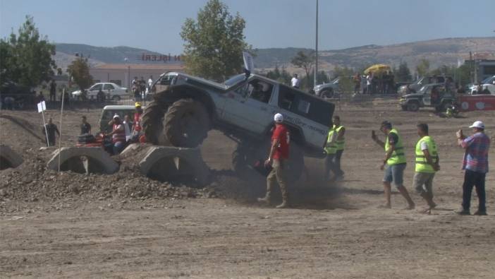 Ankara'da düzenlenen off-road yarışması nefes kesti