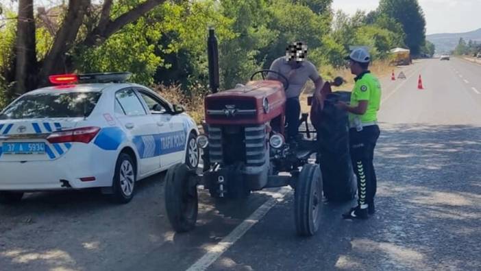 Kastamonu'da traktörlere denetim