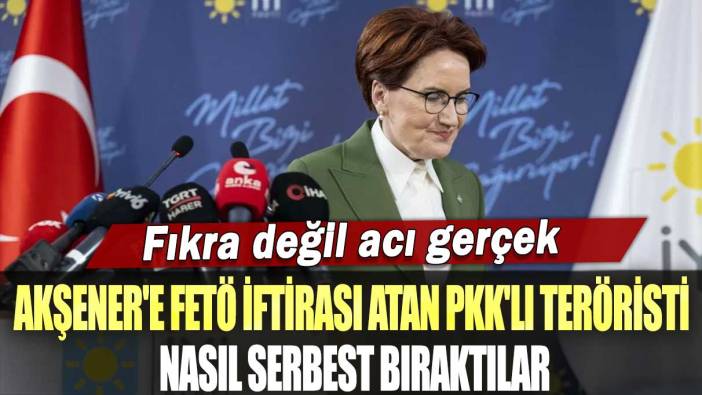 Fıkra değil acı gerçek! Akşener'e FETÖ iftirası atan PKK'lı teröristi nasıl serbest bıraktılar
