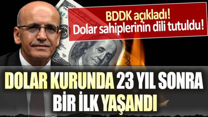 Dolar sahiplerinin dili tutuldu: Dolar kurunda 23 yıl sonra bir ilk