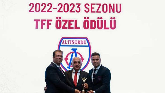 Altınordu'ya TFF'den özel ödül