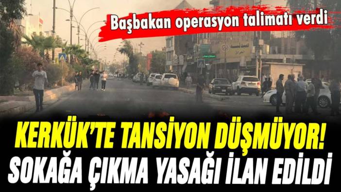 Kerkük'te tansiyon düşmüyor! Sokağa çıkma yasağı sonrası yeni talimat verildi