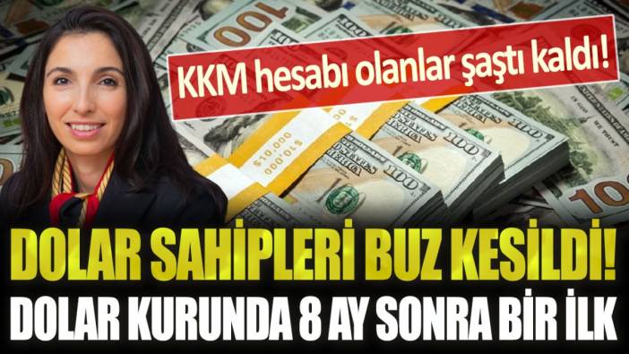 Dolar sahiplerinin eli ayağı buz kesildi! Dolar kurunda 8 ay sonra bir ilk yaşandı