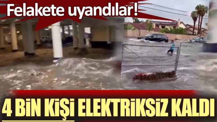 Felakete uyandırlar! ABD’yi sel vurdu: 4 bin kişi elektriksiz kaldı