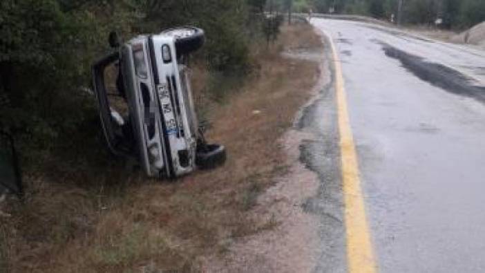 Karabük'te otomobil şarampole devrildi: 5 yaralı