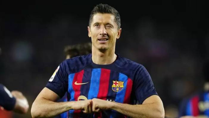 Barcelona, Osasuna'ya karşı 3 puanı Lewandowski ile aldı