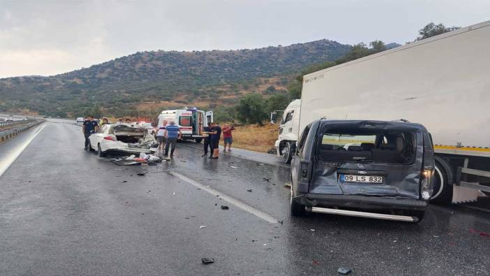 Aydın’da zincirleme trafik kazası: Yaralılar var