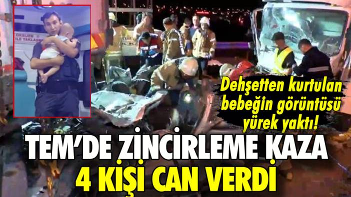 TEM'de zincirleme kaza: 4 kişi can verdi