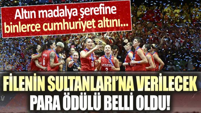 Filenin Sultanları'na verilecek para ödülü belli oldu: Federasyon, her sporcuya bu rakamı ödeyecek...