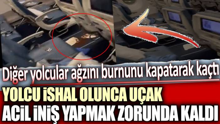 Yolcu ishal olunca uçak acil iniş yapmak zorunda kaldı: Diğer yolcular ağzını burnunu kapatarak kaçtı