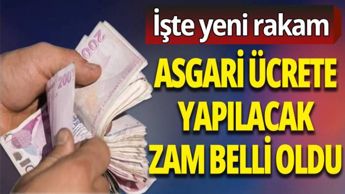 Asgari ücrette yeni rakam belli oldu... İşte 2024 asgari ücrete yapılacak zam