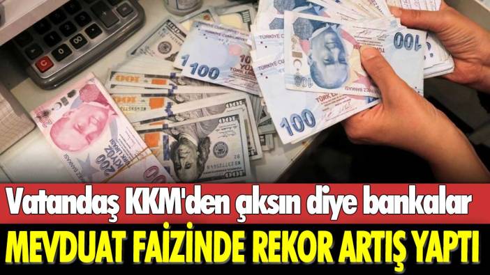 Vatandaş KKM'den çıksın diye bankalar mevduat faizinde rekor artış yaptı