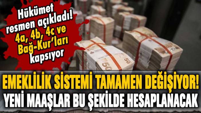 Hükümet resmen açıkladı: Emeklilik sistemi tamamen değişiyor! Yeni maaşlar bu şekilde hesaplanacak...