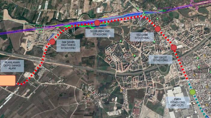 Bursa YHT Projesi ve Emek Şehir Hastanesi Metro Hattı trafiği rahatlatacak