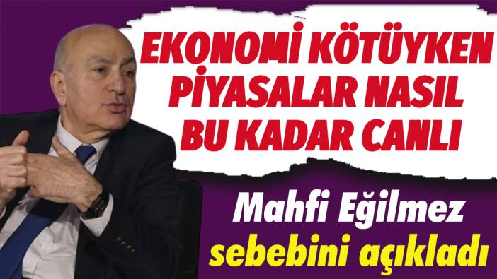 Mahfi Eğilmez sebebini açıkladı: Ekonomi kötüyken piyasalar nasıl bu kadar canlı