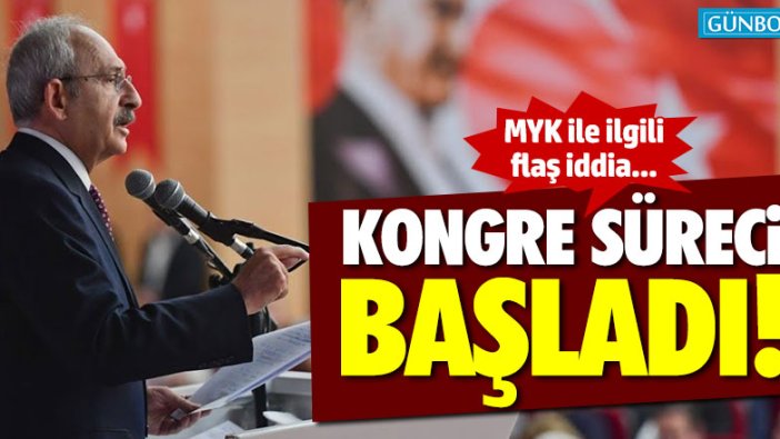 CHP'de kurultay süreci başladı