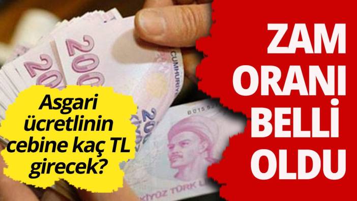 Yeni zamla asgari ücret kaç lira olacak... İşte asgari ücret zam oranı