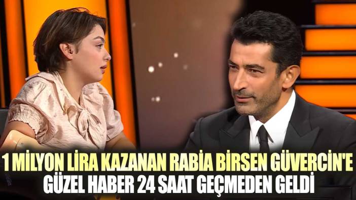 Kim Milyoner Olmak İster'de 1 milyon lira kazanan Rabia Birsen Güvercin'e güzel haber 24 saat geçmeden geldi