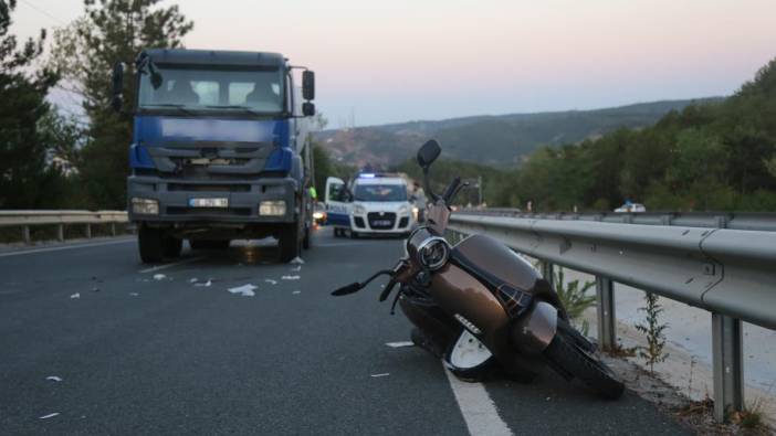 Kastamonu'da beton mikseri ile motosiklet çarpıştı: 2 yaralı