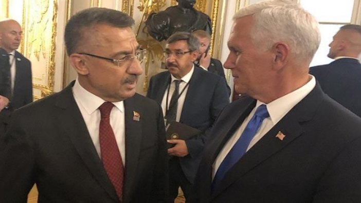 Fuat Oktay Mike Pence ile görüştü