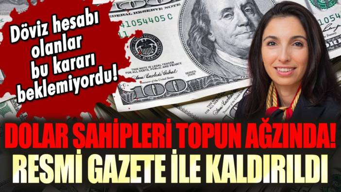 Dolar sahipleri topun ağzında: O uygulama Resmi Gazete kararıyla kaldırıldı!