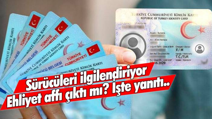 Sürücüleri ilgilendiriyor: Ehliyet affı çıktı mı? İşte yanıtı..