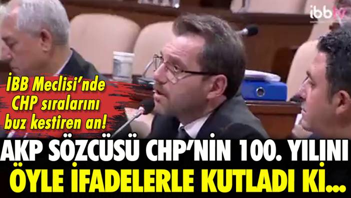 AKP'li isimden CHP'nin 100. yılına farklı kutlama: CHP sıraları buz kesti!