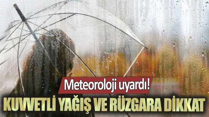 Meteoroloji'den uyarı üstüne uyarı! Kuvvetli yağış ve rüzgara dikkat