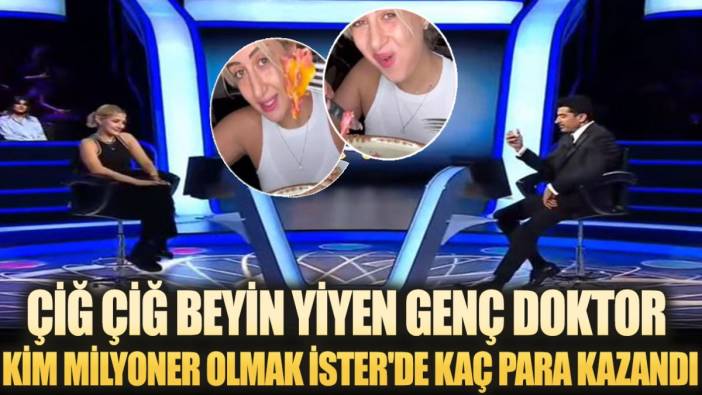 Çiğ çiğ beyin yiyen genç doktor Tuba Güleç Kim Milyoner Olmak İster'de kaç para kazandı