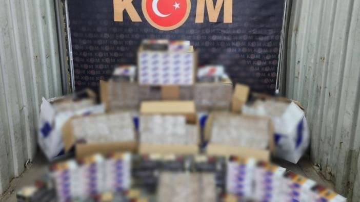 117 bin 740 adet içi dolu makaron ele geçirildi