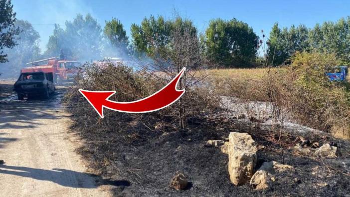 Merzifon'da dehşet! Öldürdüğü şahsı araçla birlikte yaktı