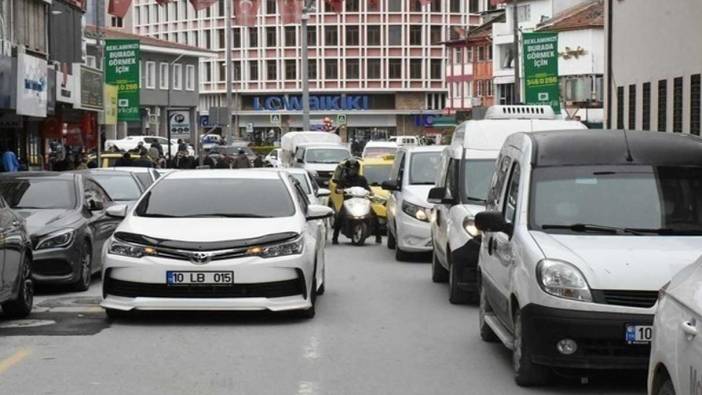 Balıkesir'de trafiğe kayıtlı araç sayısı belli oldu