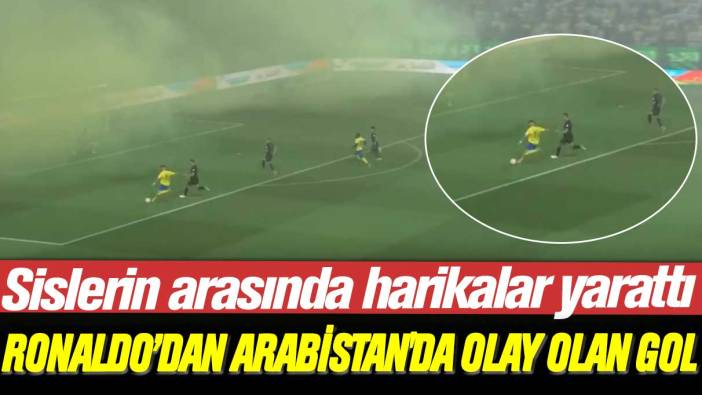 Sislerin arasında harikalar yarattı: Ronaldo’dan Arabistan'da olay olan gol