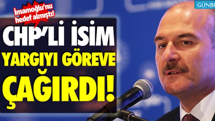 CHP İstanbul Milletvekili Mahmut Tanal'dan Soylu'ya İmamoğlu tepkisi!