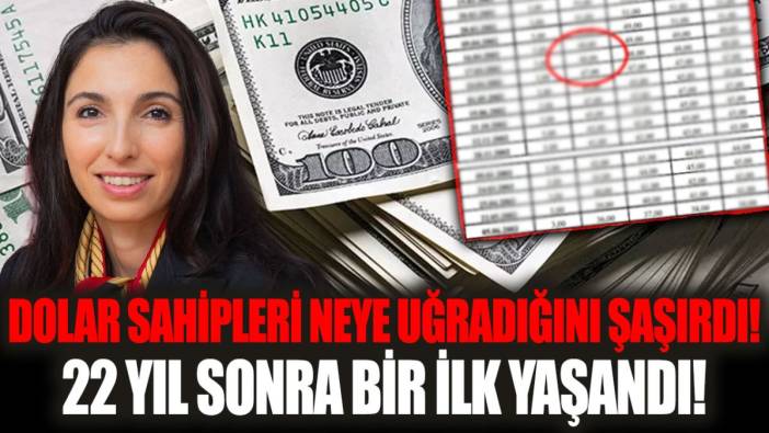 Dolar sahipleri neye uğradığını şaşırdı: 22 yıl sonra bir ilk yaşandı!