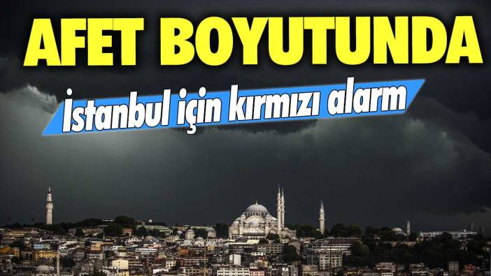 İstanbul için kırmızı alarm! Afet boyutunda