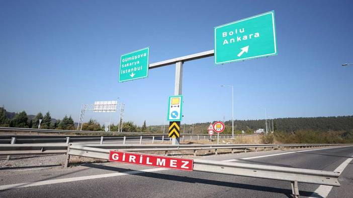 Anadolu Otoyolu Kaynaşlı-Abant arası trafiğe kapatıldı