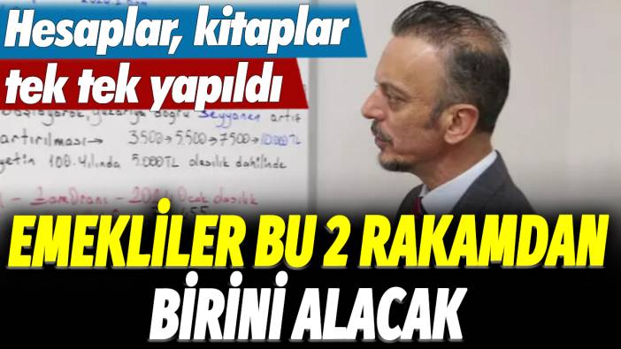 Hesaplar, kitaplar tek tek yapıldı: Emekliler bu 2 rakamdan birini alacak