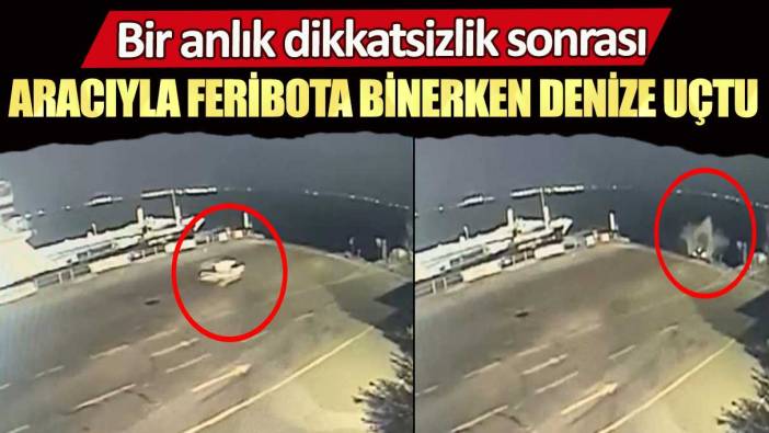 Kocaeli’de bir anlık dikkatsizlik sonrası araç sulara gömüldü