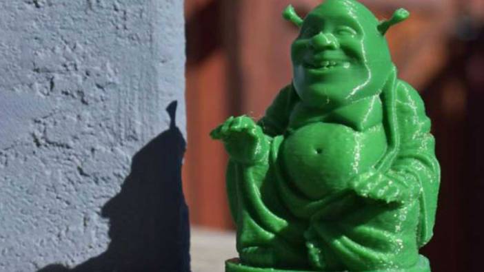 Yıllardır dua ettiği Buda, Shrek çıktı!