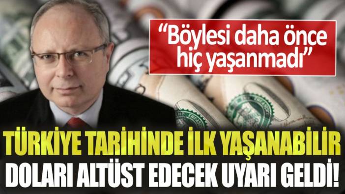 Cumhuriyet tarihinde bir ilk yaşanabilir: Doları altüst edecek uyarı geldi