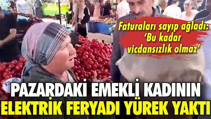 Pazardaki emekli kadının feryadı yürek yaktı: 'Bu kadar vicdansızlık olmaz'